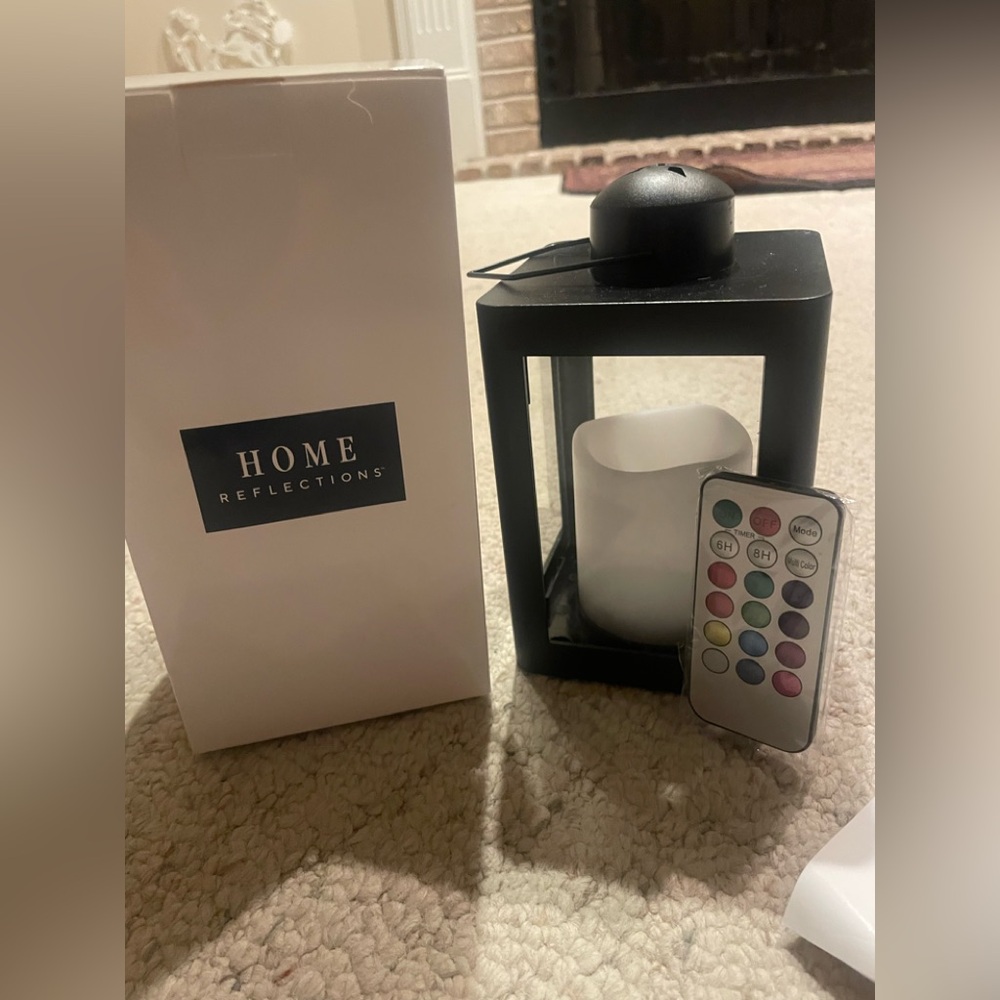 Mini Lantern with Remote. Battery Operated Candle